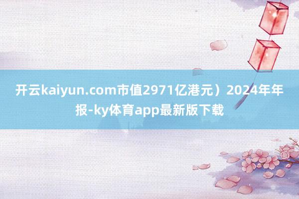 開云kaiyun.com市值2971億港元）2024年年報-ky體育app最新版下載